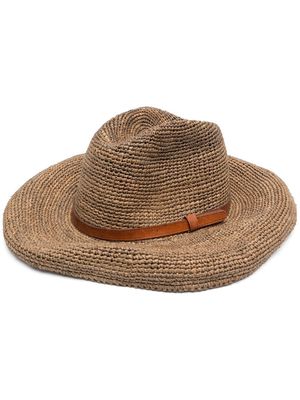 IBELIV Safari woven straw hat - Brown