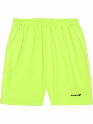 Balenciaga BB Corp track shorts - Yellow