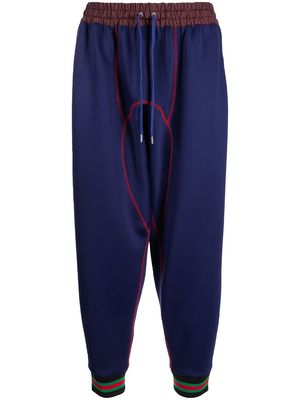 Kolor drawstring-waist trousers - Purple