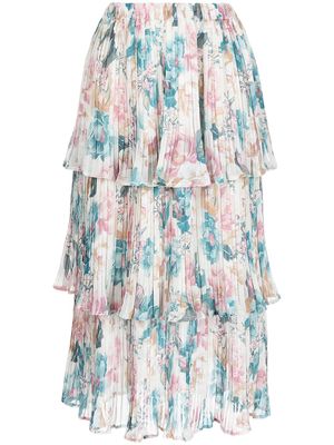 We Are Kindred floral-print tiered skirt - Pink
