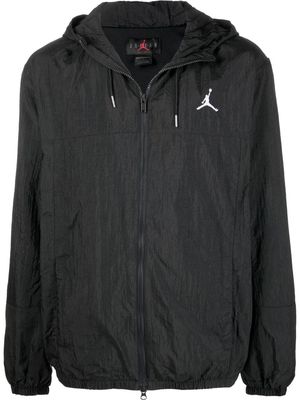 Nike Jordan-print hooded jacket - Black