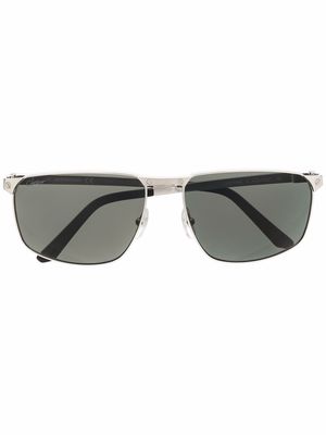 Cartier Eyewear tinted rectangle-frame sunglasses - Silver