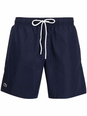 Lacoste logo-patch track shorts - Blue
