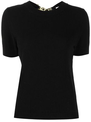 Cecilie Bahnsen cut out knitted top - Black