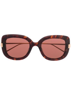 Boucheron Eyewear oversized sunglasses - Brown