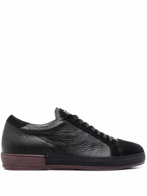 Corneliani panelled low-top sneakers - Black