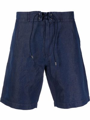 Sease lace-up waist shorts - Blue