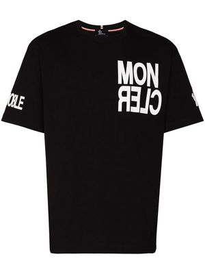 Moncler Grenoble lettering logo print T-shirt - Black