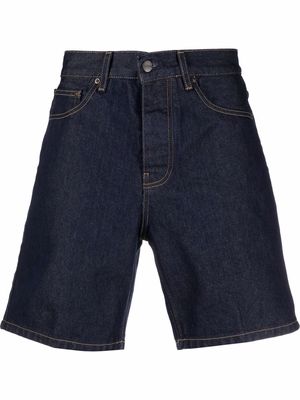 Carhartt WIP straight-leg denim shorts - Blue