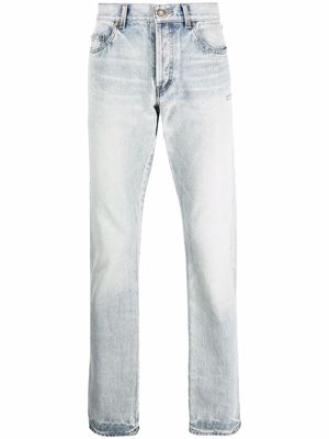 Saint Laurent light-wash straight-leg jeans - Blue
