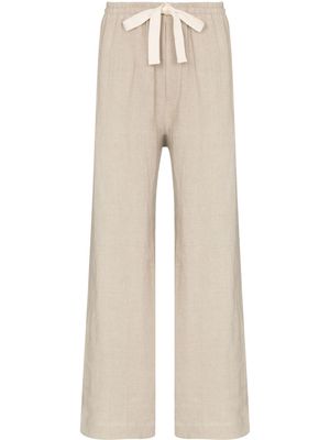 COMMAS wide-leg linen trousers - Neutrals