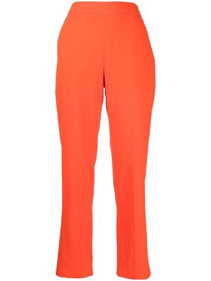 Agnona straight-leg crepe trousers - Orange