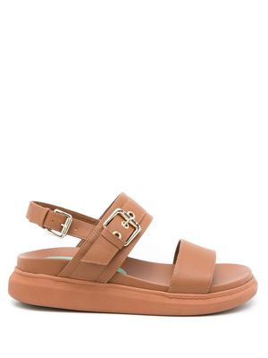 Blue Bird Shoes buckled leather sandals - Brown