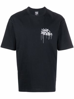 Vans logo graffiti-print T-shirt - Black