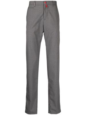 Kiton slim-fit tailored trousers - Grey