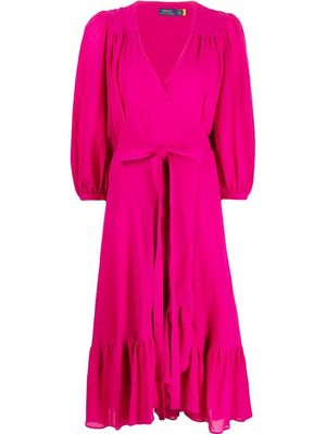 Polo Ralph Lauren ruffled wrap dress - Pink
