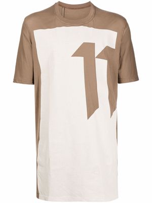 11 By Boris Bidjan Saberi Colour-block cotton T-shirt - Brown