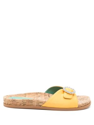 Blue Bird Shoes embellished open-toe sandals - Yellow