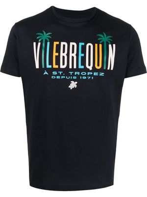 Vilebrequin graphic-print cotton T-Shirt - Blue