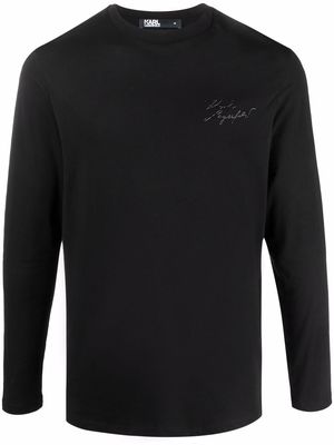 Karl Lagerfeld cotton logo-print T-shirt - Black
