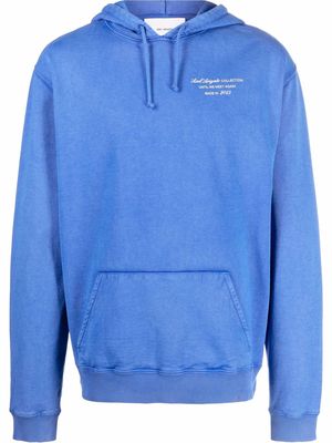 Axel Arigato slogan-print pullover hoodie - Blue