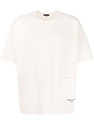 Comme Des Garçons Homme embroidered logo T-shirt - White