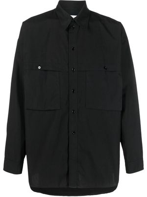 Lemaire flap-pocket cotton shirt - Black