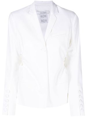 Rokh cut out tailored blazer - White