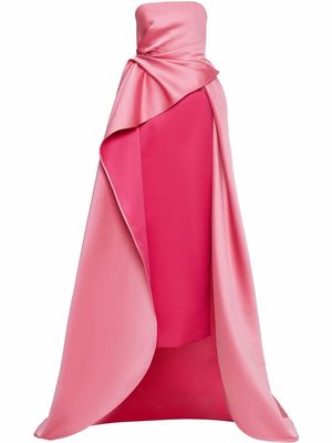 Carolina Herrera asymmetric layered dress - Pink