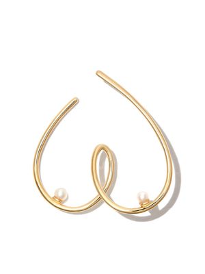 Anissa Kermiche 14kt yellow gold Free The Nip pearl earring