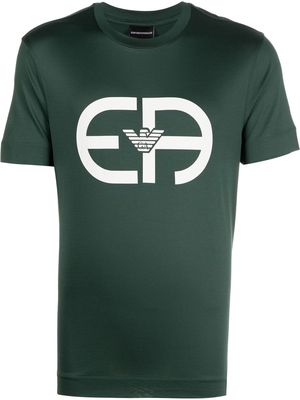 Emporio Armani logo print T-shirt - Green