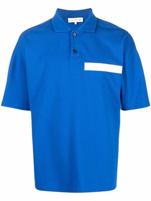 Mackintosh cutaway collar short-sleeve polo shirt - Blue