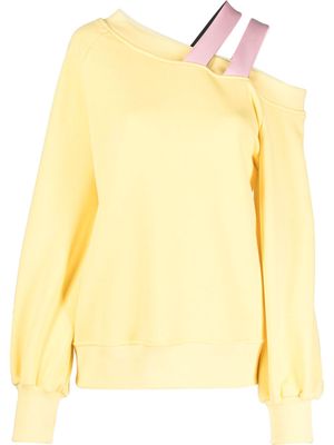 Atu Body Couture x Ioana Ciolacu strap-detail sweatshirt - Yellow