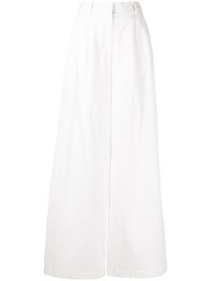 Nili Lotan high-waist wide-leg trousers - White