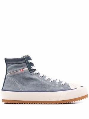 Diesel high-top lace-up trainers - Blue