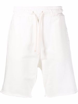 Costumein Norfolk knee-length cotton track-shorts - White