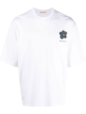 Marni chest logo-print T-shirt - White
