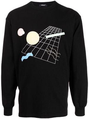 UNDERCOVER graphic embroidered sweatshirt - Black