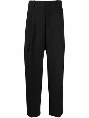 OAMC straight-leg cotton trousers - Black