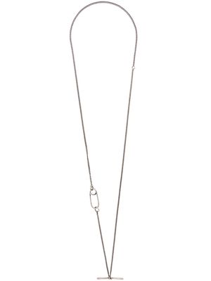 WERKSTATT:MÜNCHEN safety pin pendant necklace - Silver