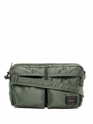 Porter-Yoshida & Co. front pocket rectangle shoulder bag - Green