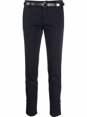 LIU JO cropped slim-fit trousers - Blue
