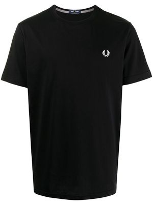 FRED PERRY logo-embroidered T-shirt - Black