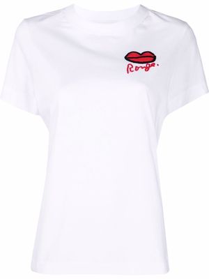 SONIA RYKIEL Rouge short-sleeved T-shirt - White