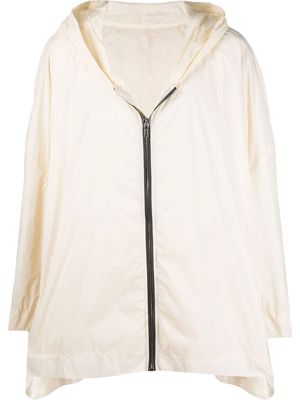 Rick Owens zipped hooded coat - Neutrals