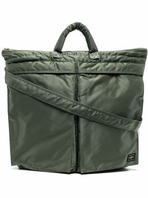 Porter-Yoshida & Co. top handle helmet bag - Green