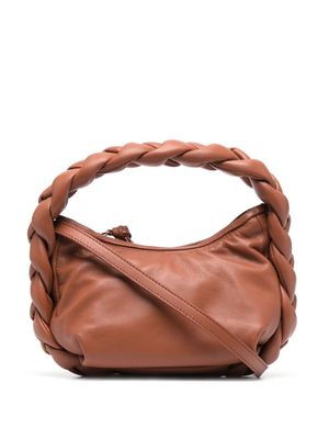 Hereu braided handle tote bag - Brown
