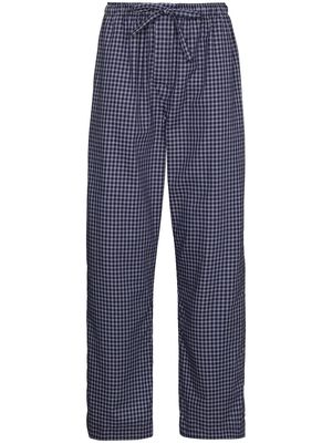 Derek Rose Braemar check-pattern trousers - Blue