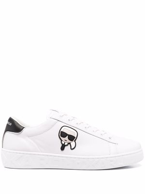 Karl Lagerfeld side logo-patch sneakers - White