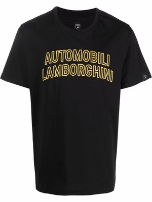 Automobili Lamborghini embroidered logo T-shirt - Black